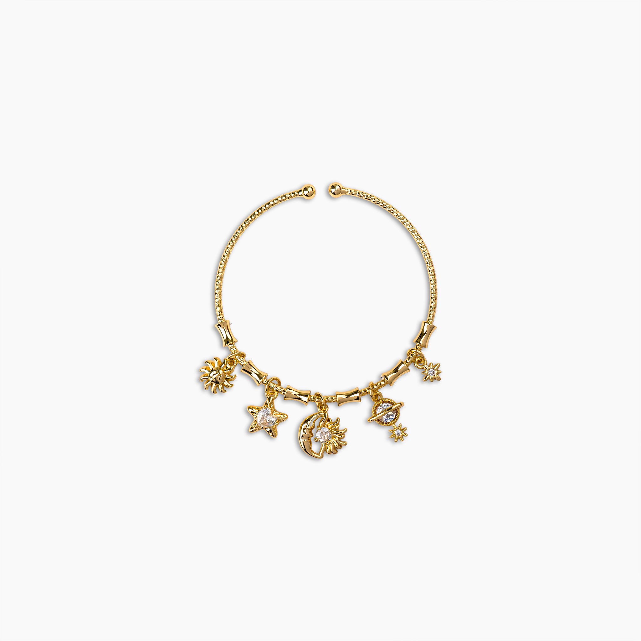 Celestial Charm Gold Bracelet