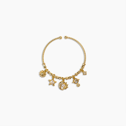 Celestial Charm Gold Bracelet
