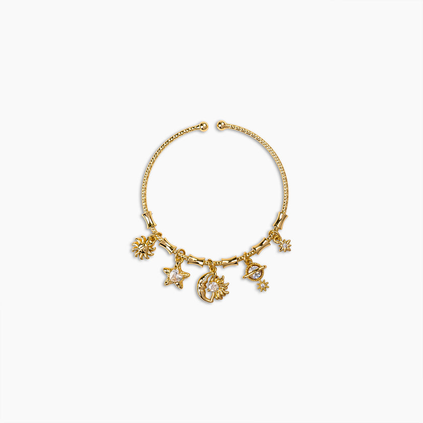 Celestial Charm Gold Bracelet