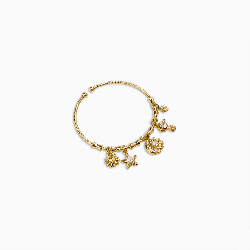 Celestial Charm Gold Bracelet