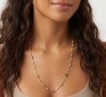 Sage Bead Station Necklace