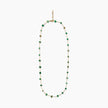 Emerald Bead Station Necklace