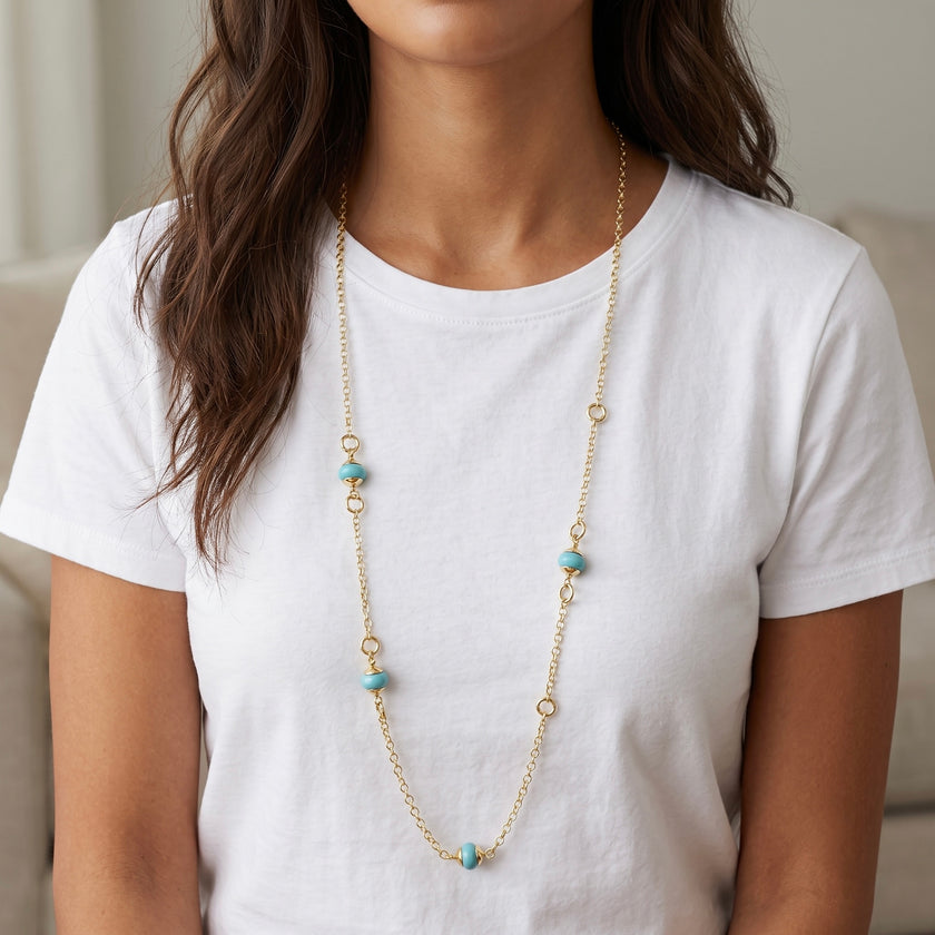 Laguna Bead Station Necklace