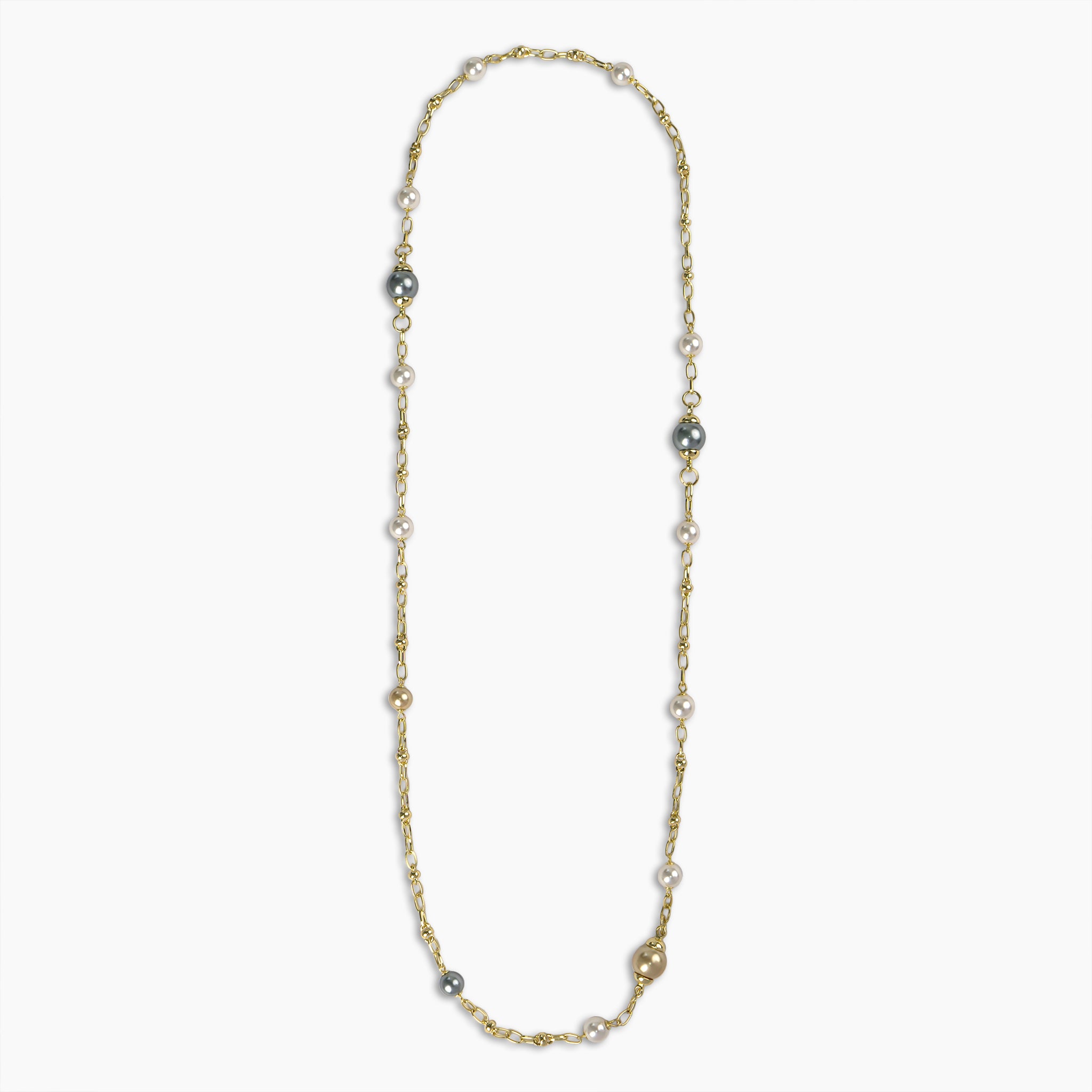 Luna Pearl Station Necklace