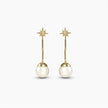 Starfall Pearl Drop Earrings