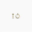 Gold Star Huggies Earrings
