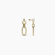 Interlock Link Drop Earrings