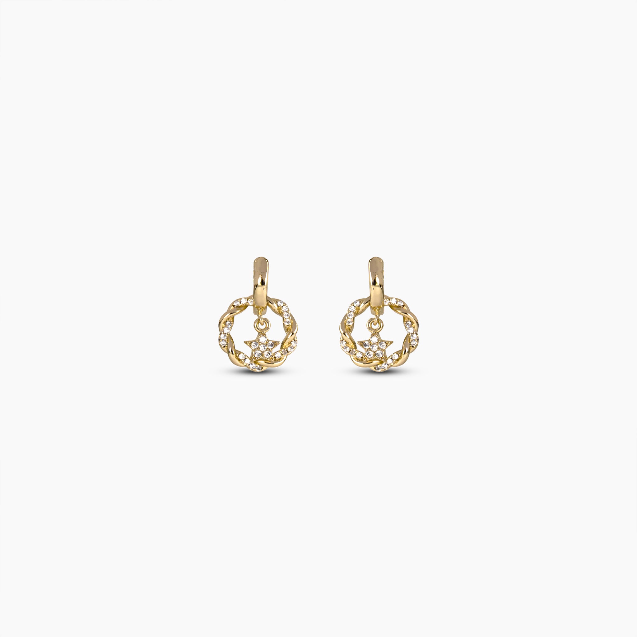 Celestial Wreath Huggie Earrings