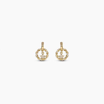 Celestial Wreath Huggie Earrings