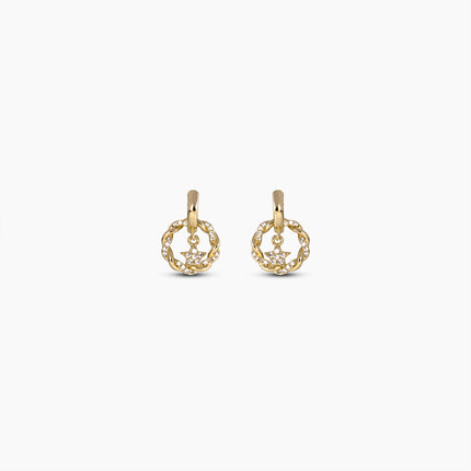 Celestial Wreath Huggie Earrings