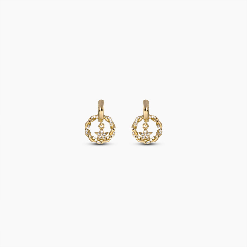 Celestial Wreath Huggie Earrings