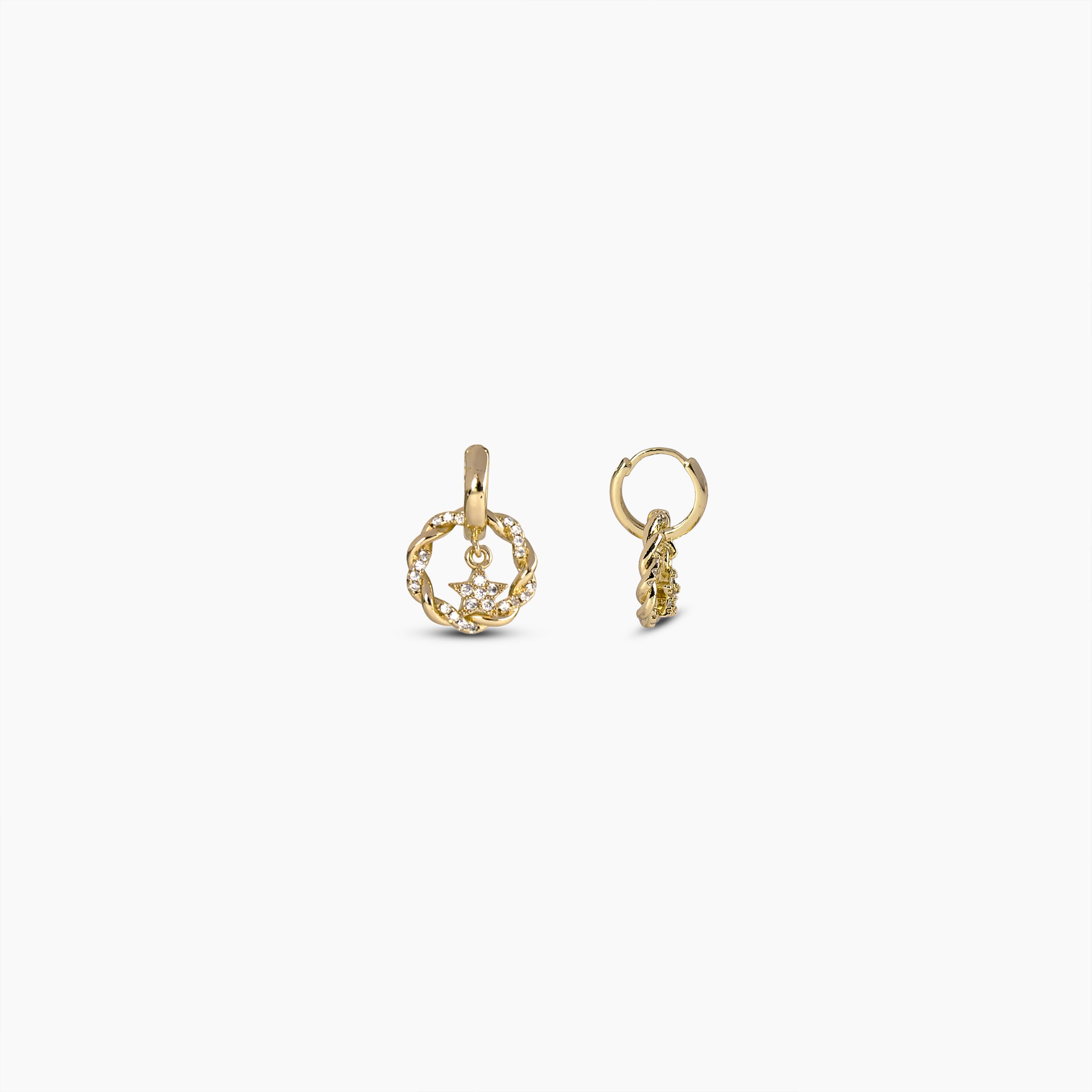 Celestial Wreath Huggie Earrings