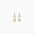 Gold Safety Pin Earrings