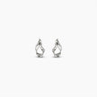 Silver Brushed Mood Swirl Earrings