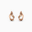 Rose Brushed Mood Swirl Earrings