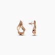 Rose Brushed Mood Swirl Earrings