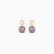 Lavender Glaze Drop Earrings