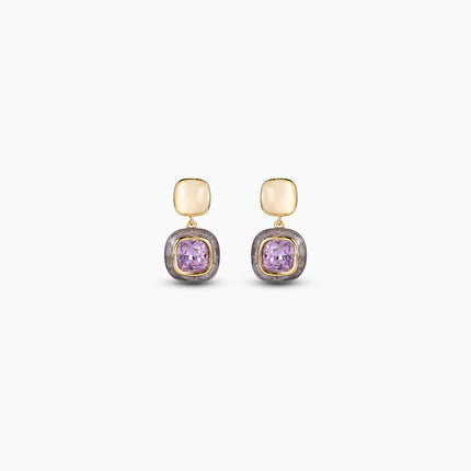 Lavender Glaze Drop Earrings