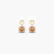 Blush Amber Glow Drop Earrings