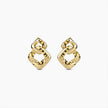 Gold Geometric Link Earrings