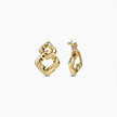 Gold Geometric Link Earrings