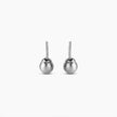 Brushed Mood Silver Orbit Earrings