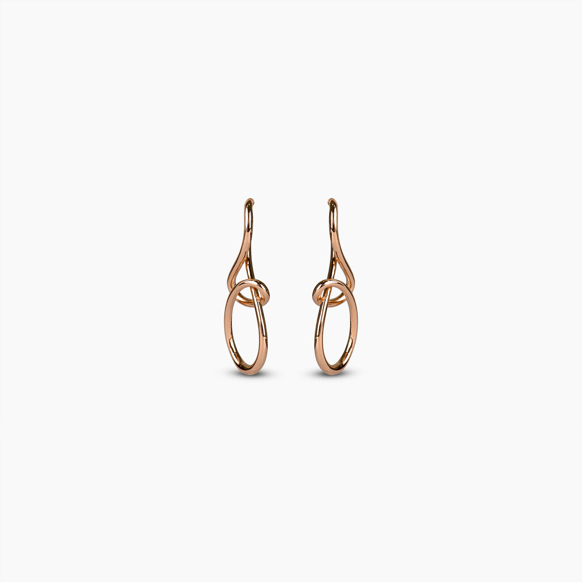 Rose Gold Interlocking Earrings