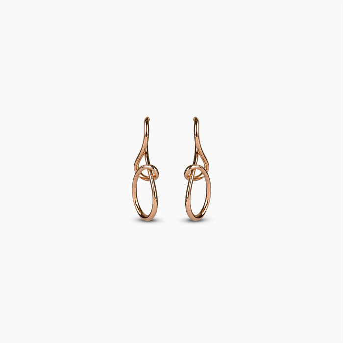 Rose Gold Interlocking Earrings
