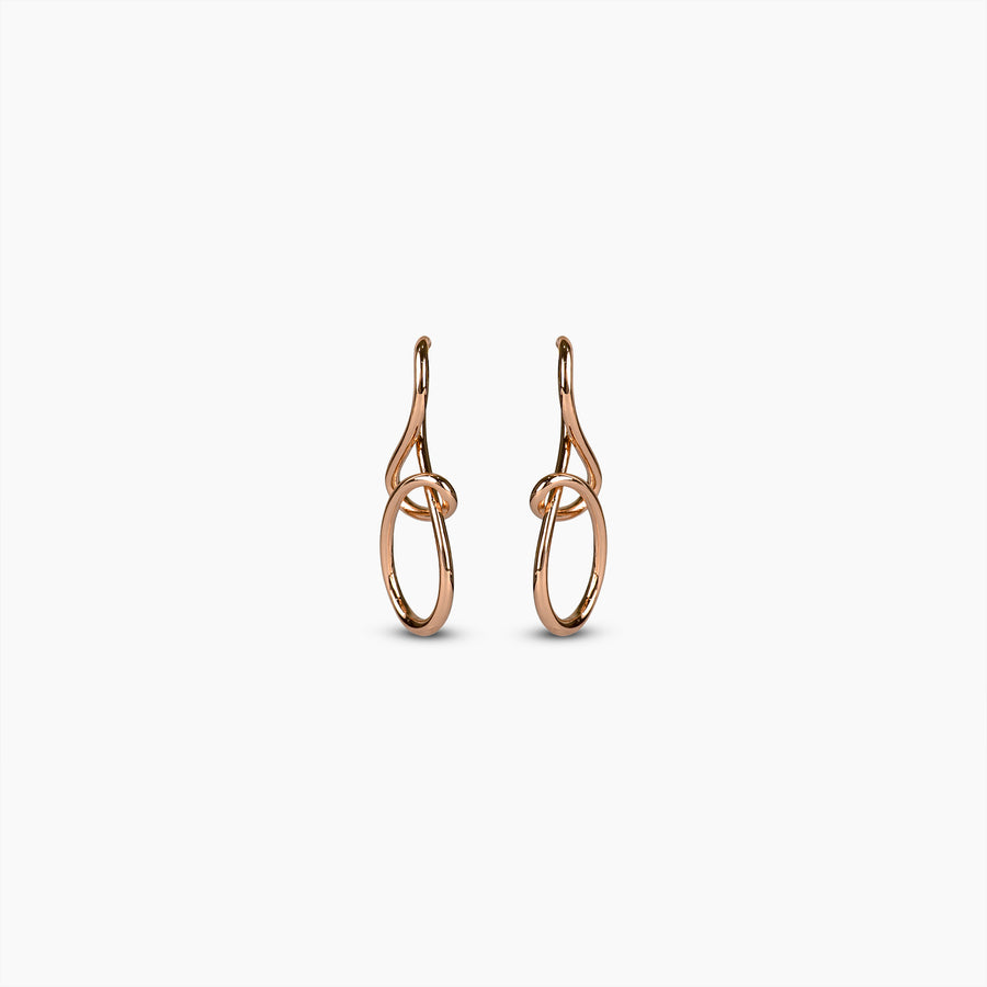 Rose Gold Interlocking Earrings