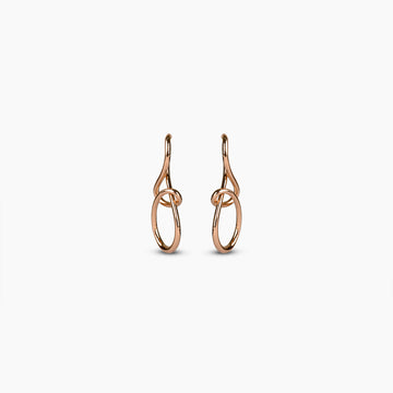 Rose Gold Interlocking Earrings