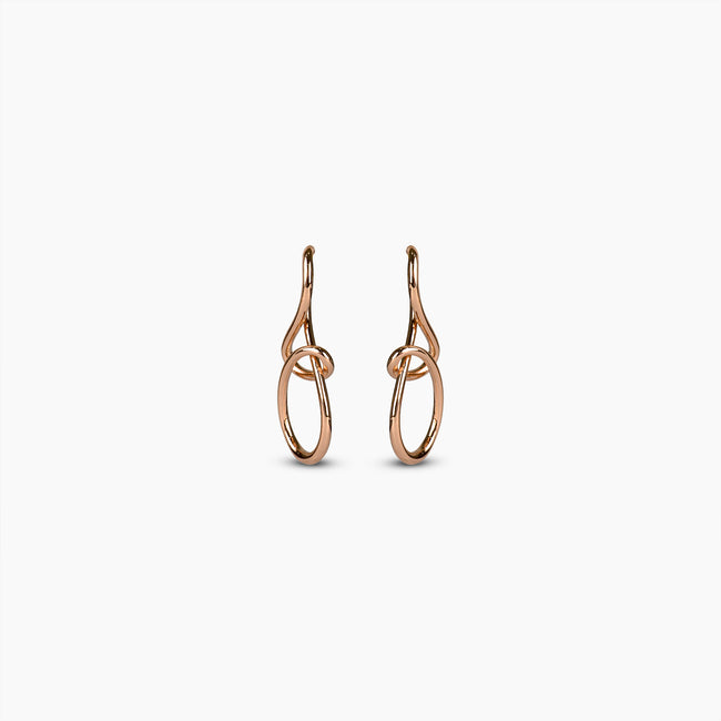 Rose Gold Interlocking Earrings