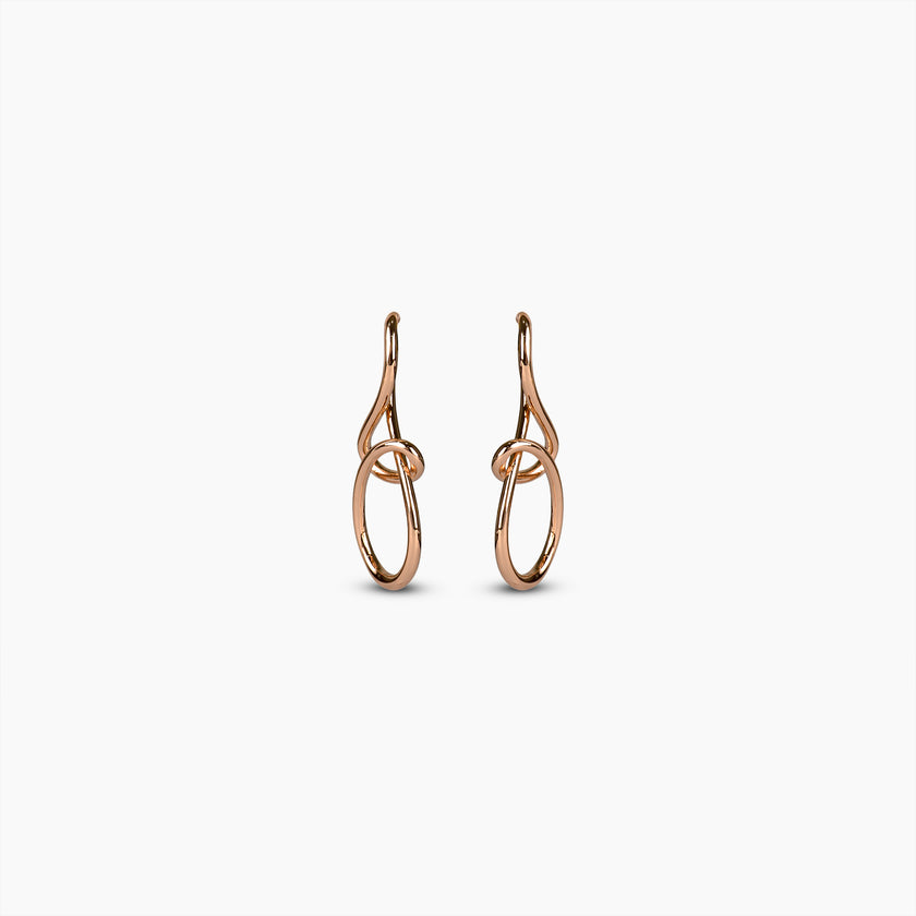 Rose Gold Interlocking Earrings