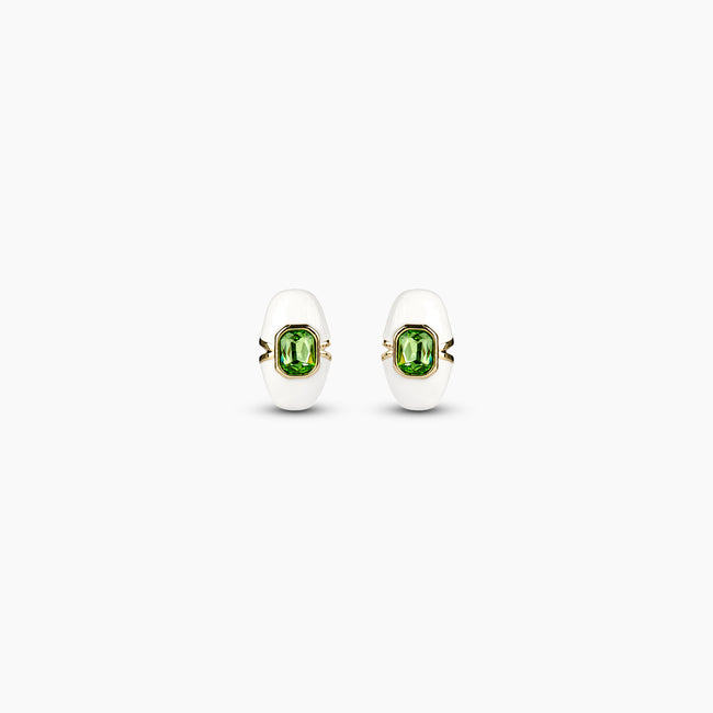 Emerald Glow Studs