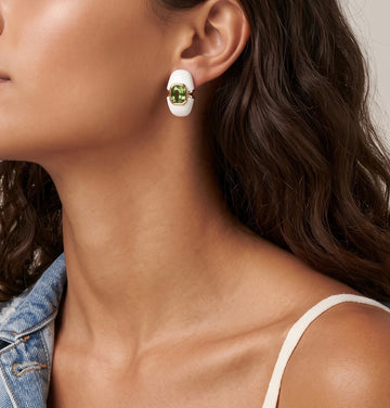 Emerald Glow Studs
