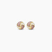 Mauve Swirl Stud Earrings