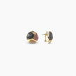 Tri-Color Enamel Dome Earrings