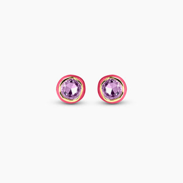 Pink Pop Stud Earrings