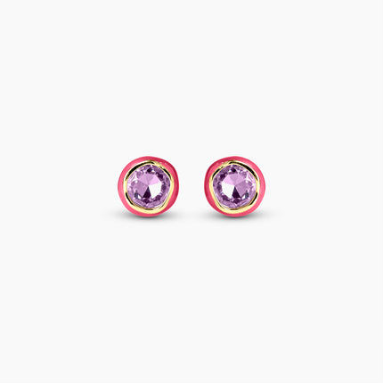 Pink Pop Stud Earrings
