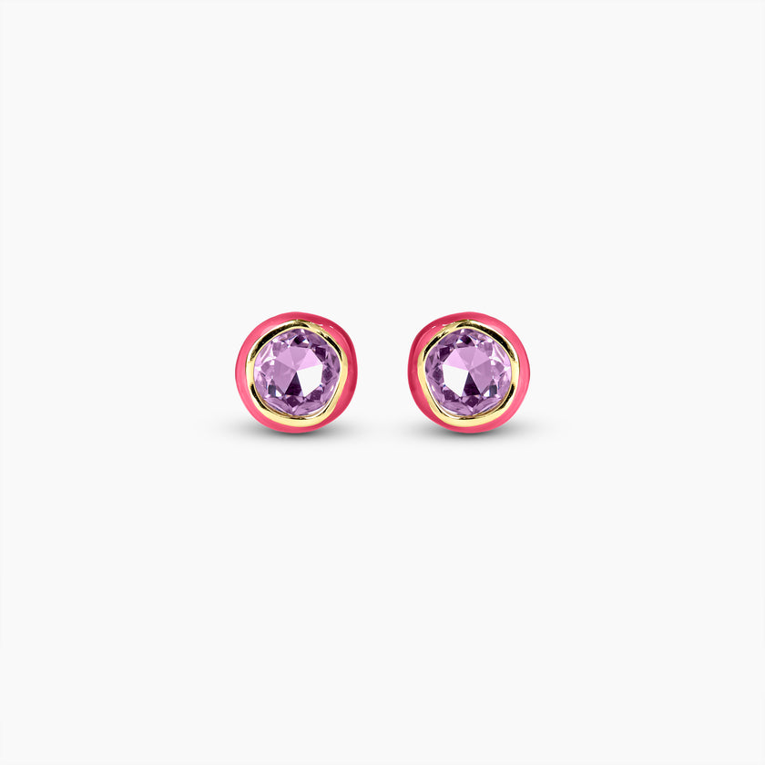 Pink Pop Stud Earrings