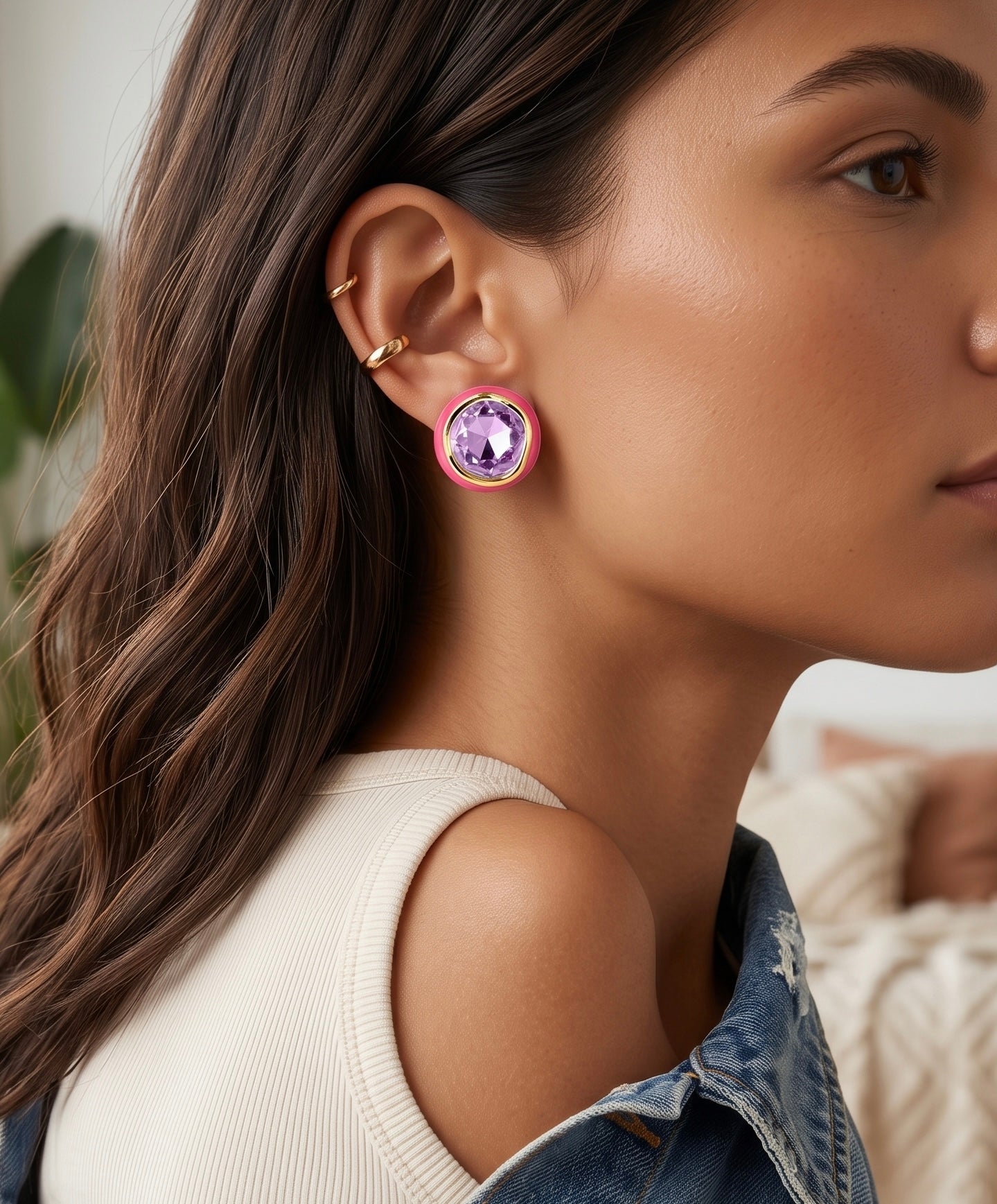 Pink Pop Stud Earrings