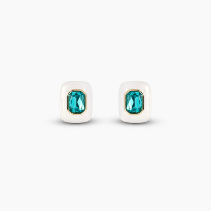 Aqua Sculpt Stud Earrings