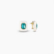 Aqua Sculpt Stud Earrings