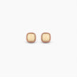 Blush Enamel Square Earrings