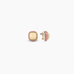 Blush Enamel Square Earrings
