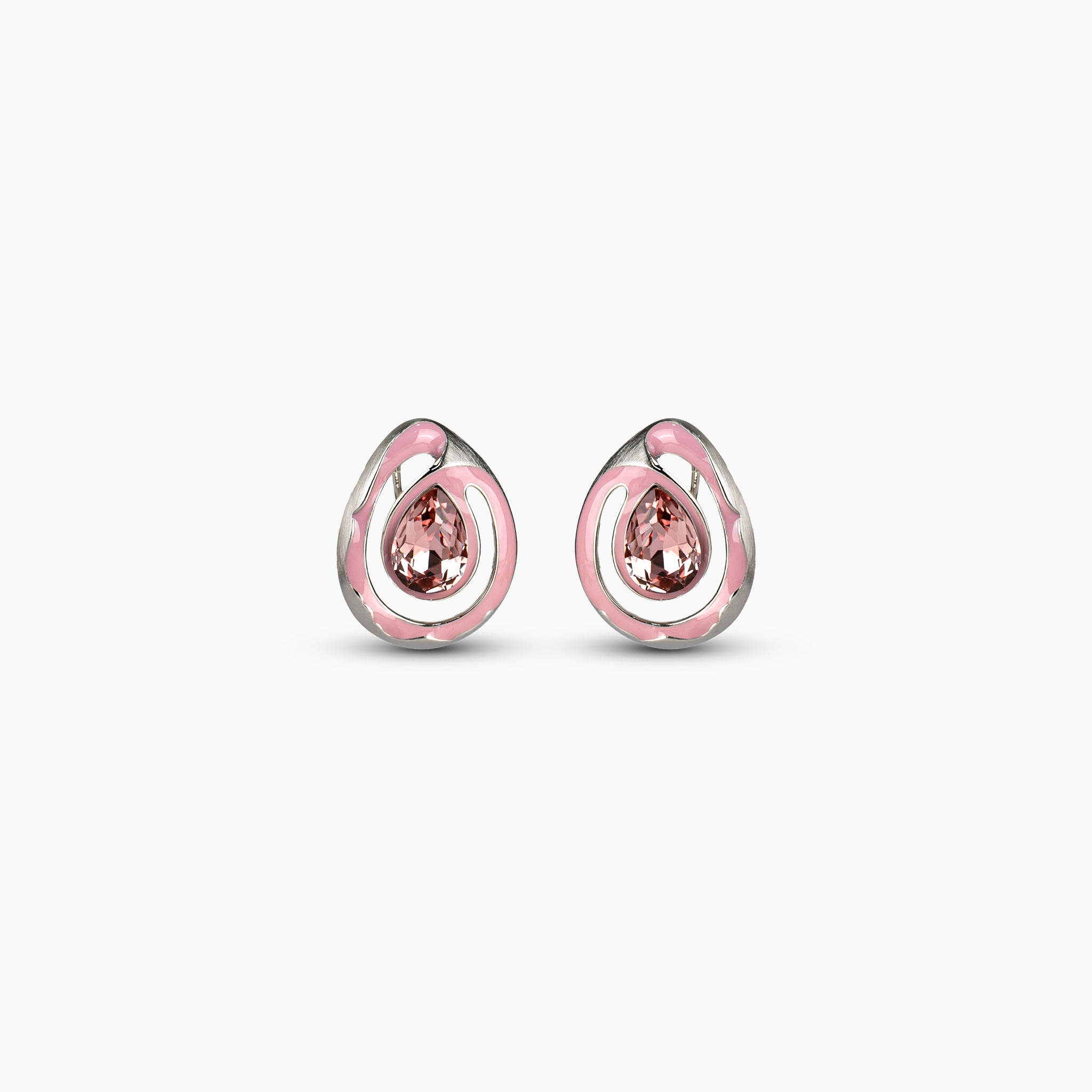 Rosé Teardrop Statement Earrings