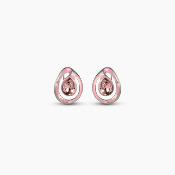 Rosé Teardrop Statement Earrings
