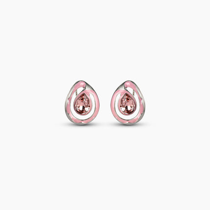Rosé Teardrop Statement Earrings
