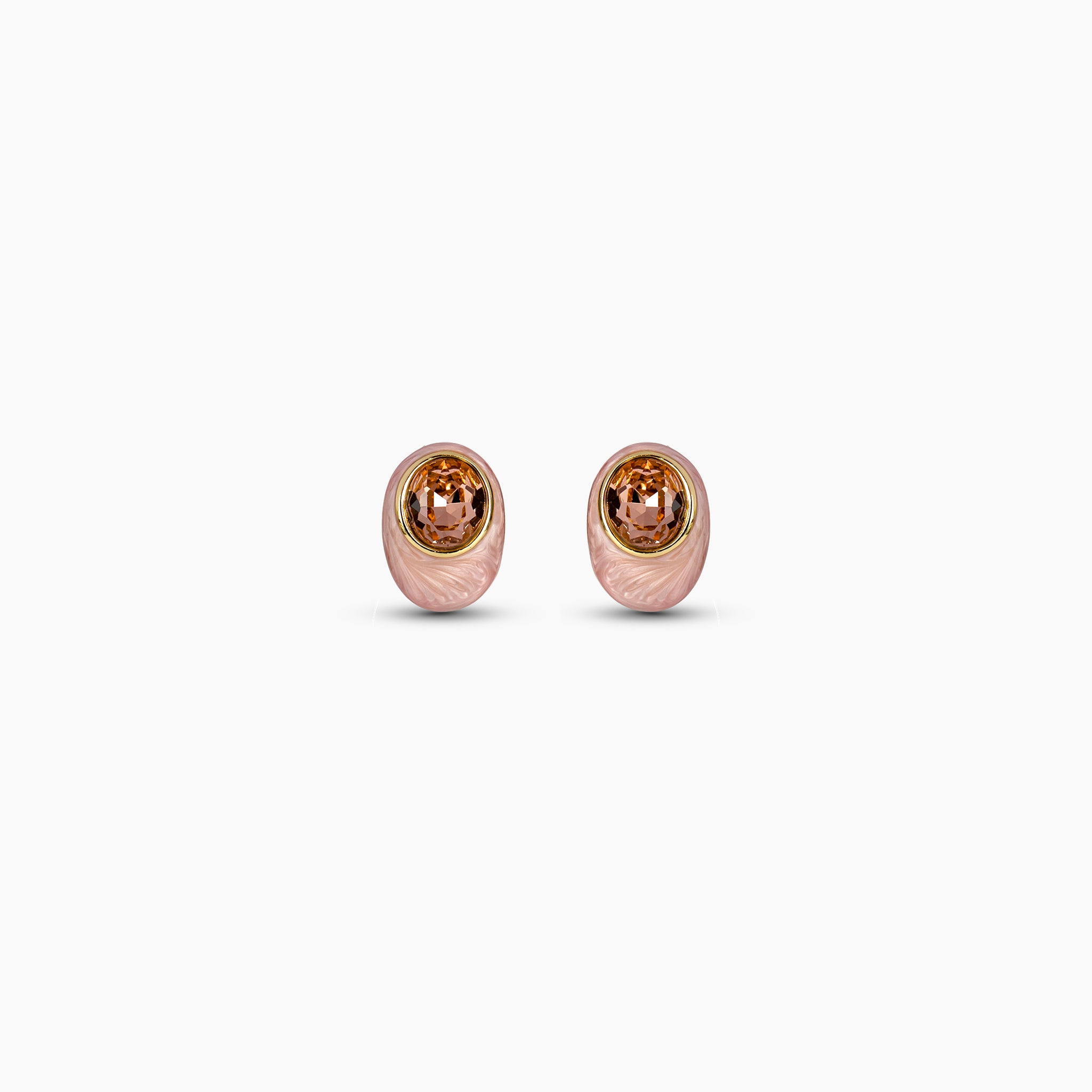 Blush Ripple Stud Earrings
