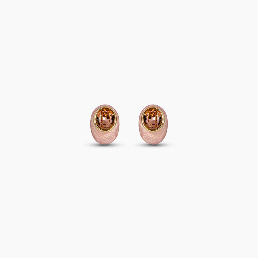 Blush Ripple Stud Earrings