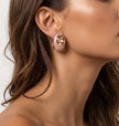 Blush Ripple Stud Earrings